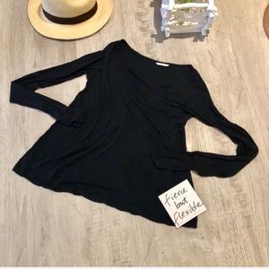 Club Mónaco LS slight a-line soft tee-S